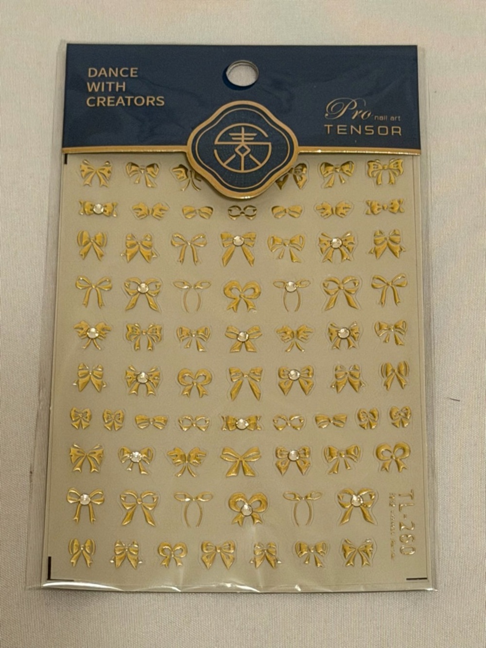 NWT~ Package of Gold Nail Decals